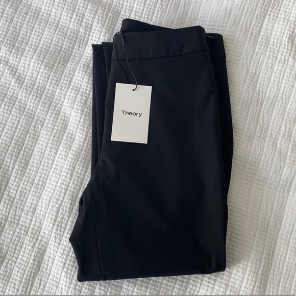 NWOT Theory stretch work pant leggings with ankle zips - Picture 4 of 4